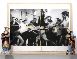 Kintsugi avec l’élève Toerless et 2 biscuits chinois, technique mixte, Sarkis