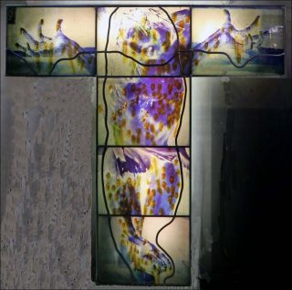 V81 Retable 6 images, vitrail, Sarkis