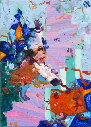 S’évader, peinture, Miryam Haddad