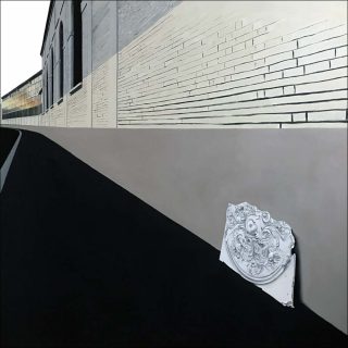 Moulure sur PSA Peugeot Citroën à St Ouen, peinture, Camille Beauplan