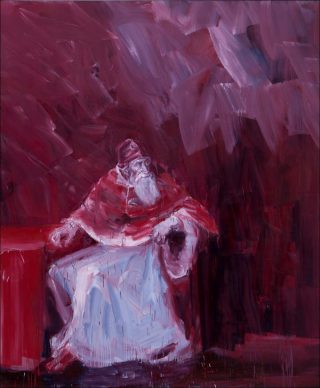 Pape Paul III, peinture, Yan Pei-Ming