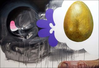 Fat Finger Melancholy, peinture, Ashley Hans Scheirl