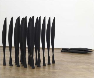 Black Alphabet (after Brancusi), installation, Lucy Skaer