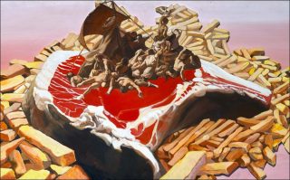 La côte de bœuf, Le naufrage, la crise sur la richesse même, peinture, La coopérative des Malassis