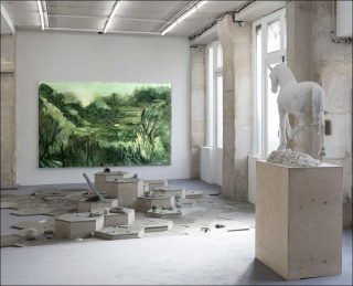 Dormir au soleil, vue d’exposition, galerie Jocelyn Wolff