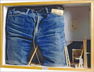 Déserteur de la Légion, technique mixte, Gianfranco Baruchello