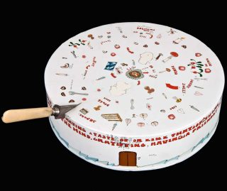 Doux comme saveur, technique mixte, Gianfranco Baruchello