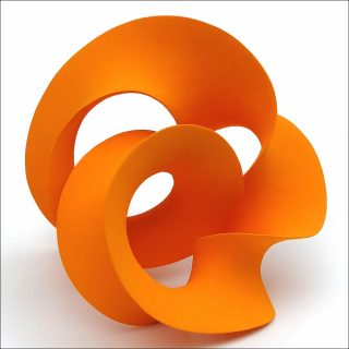 Merete Rasmussen, Orange Twisted Loop, 2016