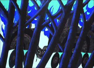 A forest, peinture, Ilk + Julien Colombier