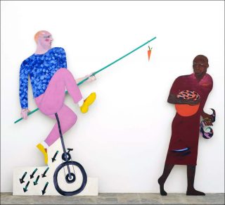 The Carrot Piece, peinture, Lubaina Himid