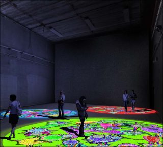 Digital Abysses, installation, Miguel Chevalier