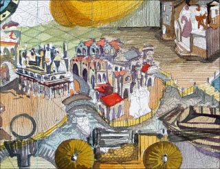 Inland Voyages in An Inland Voyage (détail), peinture, Mira Sanders