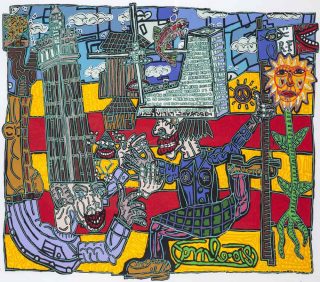 Sans Titre, lithographie, Robert Combas