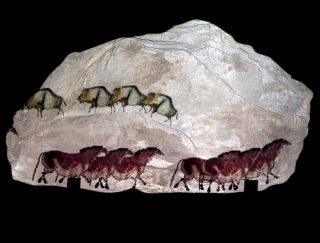 Paysage rupestre 03, vidéoprojection, Samuel Rousseau