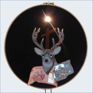 Les Tambours apotropaïques ou La machine à conjurer la fin d’un monde, installation, Art Orienté Objet