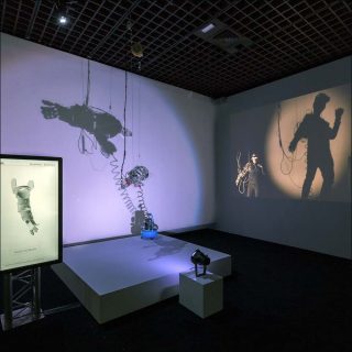 Re-Wired Re-Mixed : Event for Dismembered Body, installation, Stelarc