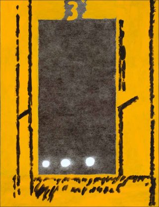 Fenêtre sur la mer, 26.11.2017, peinture, Christophe von Weyhe