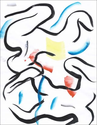 Sans titre, peinture, Io Burgard