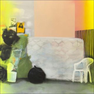 My bag lady, peinture, Isabelle Guimond