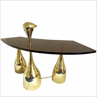 Philippe Hiquily, Bureau avec lampe intégré, 2010