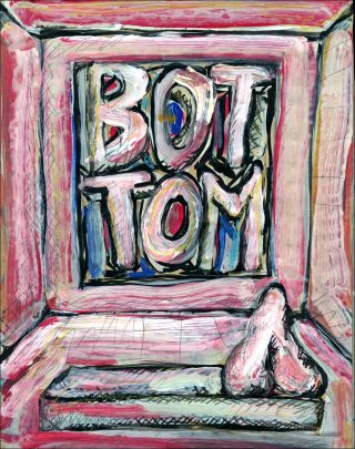 Les couilles d'Adam #59, peinture, Corentin Canesson