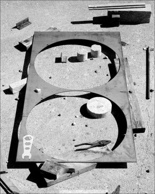 Circles, Pebbles, Steel, photo, Matthew Porter