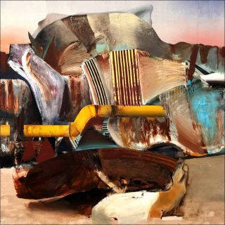 Antelope attacked Near Gas Pipe, peinture, Adrian Ghenie
