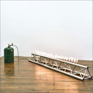 The roof is on fire, installation, Andreas Fogarasi