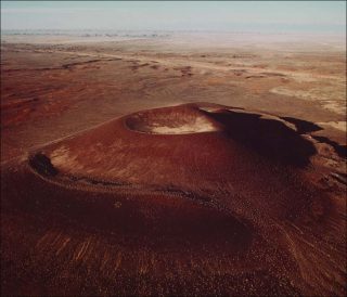 James Turrell, Aerial view of the crater,