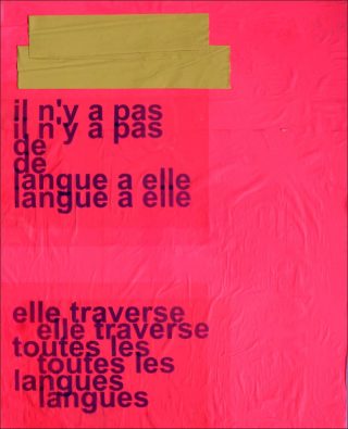 ll n'y a pas de langue à elle…, collage, Miquel Mont
