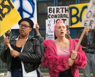 Juliana Huxtable, A Split during Laughter at the Rally, 2017