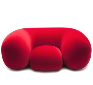 Philippe Malouin, fauteuil Mollo armchair red, 2014