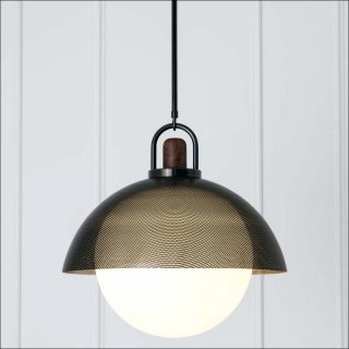 Allied Maker (Ryden Rizzo et Lanette Rizzo), lampe Perforated Arc Dome 20''