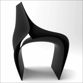 Daniel Widrig et Nagami Design, fauteuil Peeler, 2018