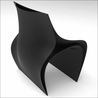 Daniel Widrig et Nagami Design, fauteuil Peeler, 2018