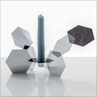 Anastasia Nysten, bougeoir Snowflakes, 2012