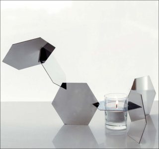 Anastasia Nysten, bougeoir Snowflakes, 2012