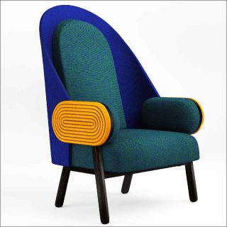 Charles Kalpakian, fauteuil Moon I-D, 2015