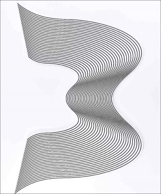 Philippe Decrauzat, Untitled (S), 2010.