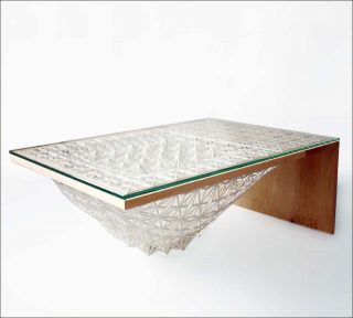 Imprime moi un mouton (Line Pierron), Table basse Pétale, collection Étoile, 2017