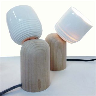 Atelier Pok (Benjamin Fély et Ambre Hervo), lampes à poser Quï, 2016