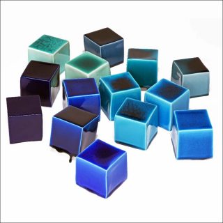 Emmanuel Boos, Cubes émaux pâte tendre 07.1, 2018