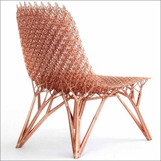 Joris Laarman, chaise Adaptation Chair (Gradient Cooper Chair), 2017.