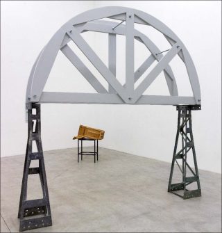 Valerie Snobeck, Falsework for an East Wall, 2018.