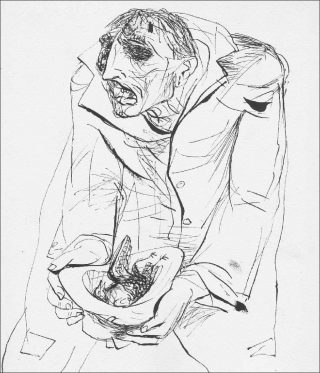 Lajos Szalay, La mort dans ses bras, 1947.