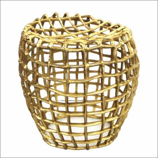 LMF Paris, pouf / bout de canapé Aluminium Sculpt, 2018