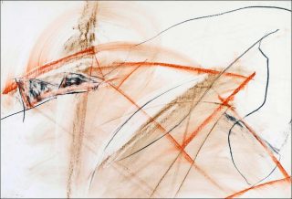 Daniel Dezeuze, Sans titre (série Lascaux), 1983-1984.