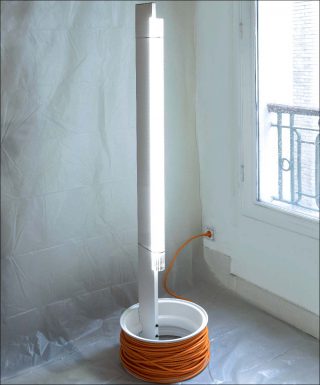 Claire Lavabre, lampe de sol La Stanley, pour l'exposition