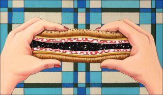 Philippe Mayaux, Cheddar Mortadella Cosmos, 2005.