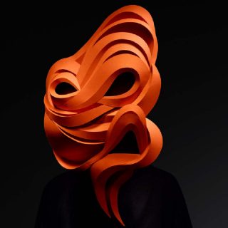 Andy Singleton (sculptures de papier), John Ross (photographies), Pentagram (studio de design), Emotional States - Contempt, 2018